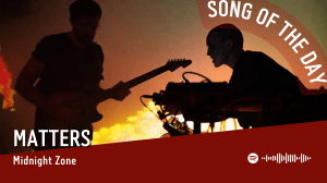 La #SOTD di oggi è di:&nbsp;Matters