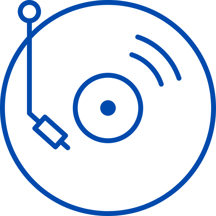 vinile blu